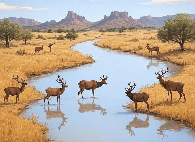 Map of top elk watching locations in Arizona with icons.

