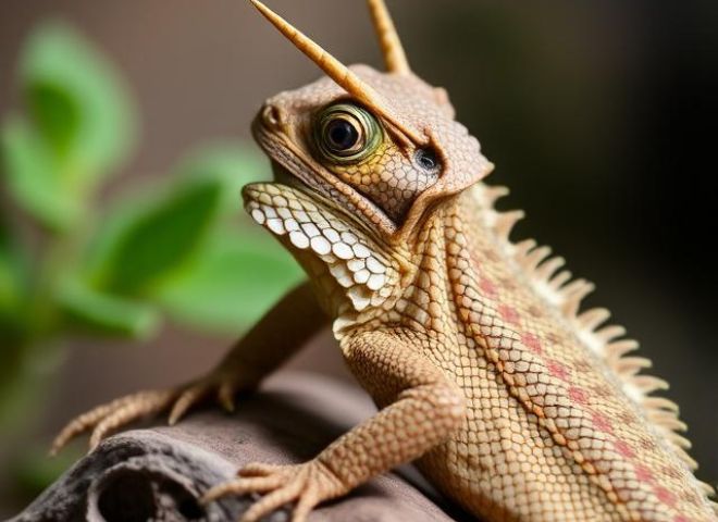 Arizona's Camouflaged Regal Horned Lizard in Arizona desert.